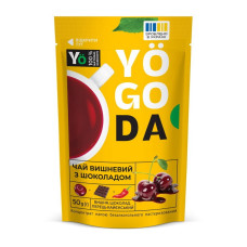 Натуральний чай, Yogoda Tea, 50 грам (Вишневий з шоколадом) 