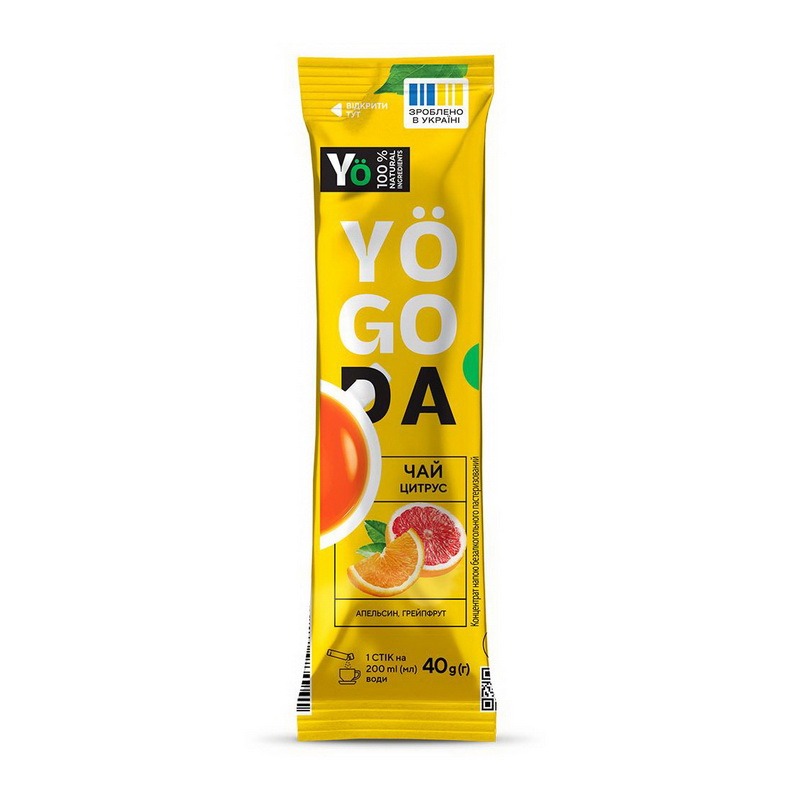 Натуральный чай, Yogoda Tea, 40 грамм (Цитрус) 