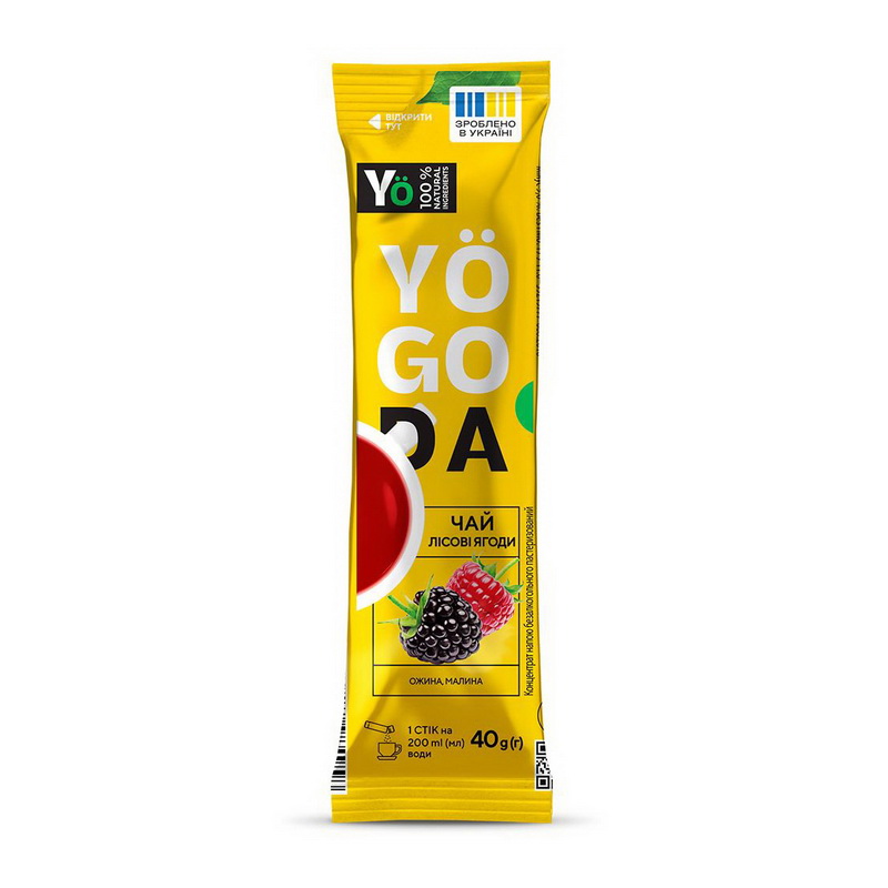 Натуральный чай, Yogoda Tea, 40 грамм (Лесные ягоды)