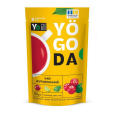 Натуральний чай, Yogoda Tea, 50 грам (Журавлинний) 