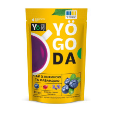 Натуральный чай, Yogoda Tea, 50 грамм (Голубика с лавандой)