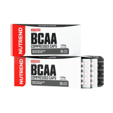 BCAA, BCAA Compressed Caps, Nutrend, 120 капсул