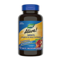 Мультивітаміни для чоловіків, Alive! Men's Complete Multivitamin, Nature's Way, 130 таблеток