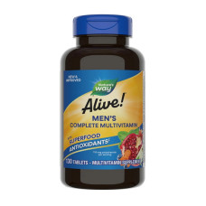 Мультивітаміни для чоловіків, Alive! Men's Complete Multivitamin, Nature's Way, 130 таблеток Мультивітаміни для чоловіків, Alive! Men's Complete Multivitamin, Nature's Way, 130 таблеток