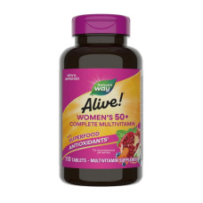 Мультивітаміни для жінок 50+, Alive! Women's 50+ Complete Multivitamin, Nature's Way, 110 таблеток Мультивітаміни для жінок 50+, Alive! Women's 50+ Complete Multivitamin, Nature's Way, 110 таблеток