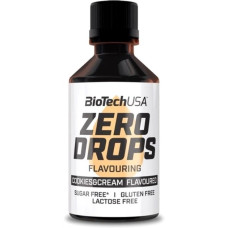 Ароматизатор с подсластителем без сахара, Zero Drops, BioTech, 50 мл (Печенье-крем)