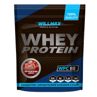 Протеин Whey Protein 80%, Willmax, 920 грамм (Клубничный джем)