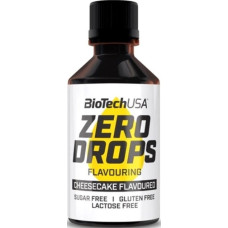 Ароматизатор с подсластителем без сахара, Zero Drops, BioTech, 50 мл (Чизкейк)
