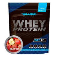 Протеїн Whey Protein 80%, Willmax, 920 грам (Яблуко)