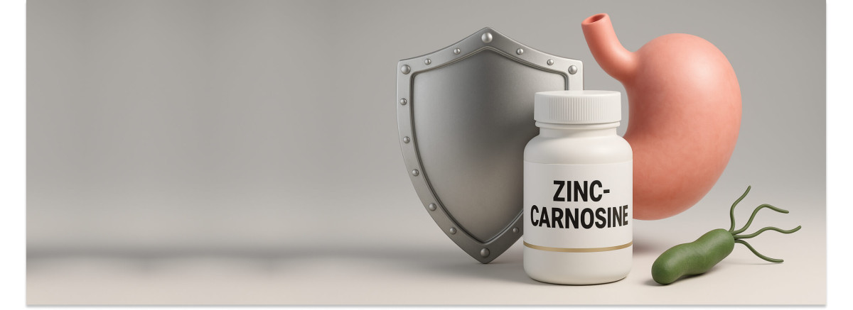 Цинк-карнозин — захист слизової шлунка та підтримка при інфекції Helicobacter pylori