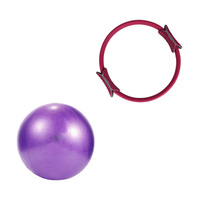 Набор для йоги и пилатеса №2 "Баланс и Сила 2в1". Состав набора: Мяч для пилатеса и кольцо для пилатеса