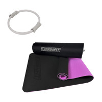 Набор для йоги №3 "Сила и гибкость PRO 2в1". Состав набора: коврик, кольцо для пилатеса  