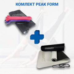Набор для комплексных тренировок №5 "Взрывная форма PRO 2в1". Состав набора: коврик в ассортименте, резиновые петли (3в1) 