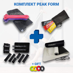 Набор для комплексных тренировок "Взрывная форма PRO 5в1". Состав набора: коврик в ассортименте, 2 утяжелителя-трансформера, резиновые петли (3в1) и кольца (3в1) + экспандер в ассортименте в подарок