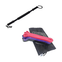 Набір для тренувань №5 "Залізна хватка PRO 2в1". Склад набору: гумові петлі (3в1) та силовий пружинний еспандер