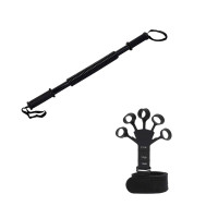 Набір для тренувань №6 "Залізна хватка PRO 2в1". Склад набору: еспандер для пальців та силовий пружинний еспандер