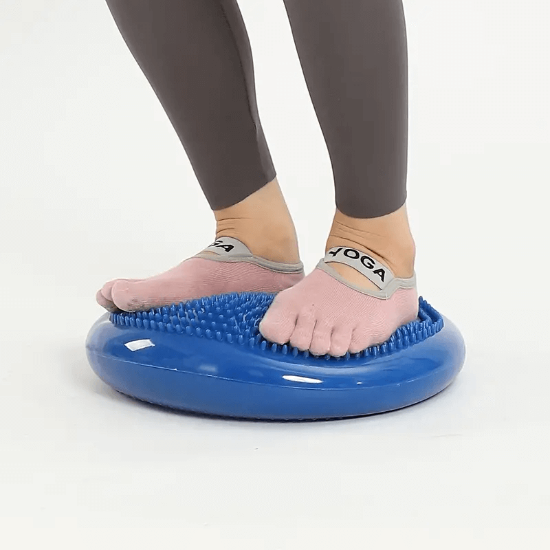 Балансировочная массажная подушка EasyFit, Диаметр 33 см, Максимальная нагрузка 120 кг, Резина, Синий