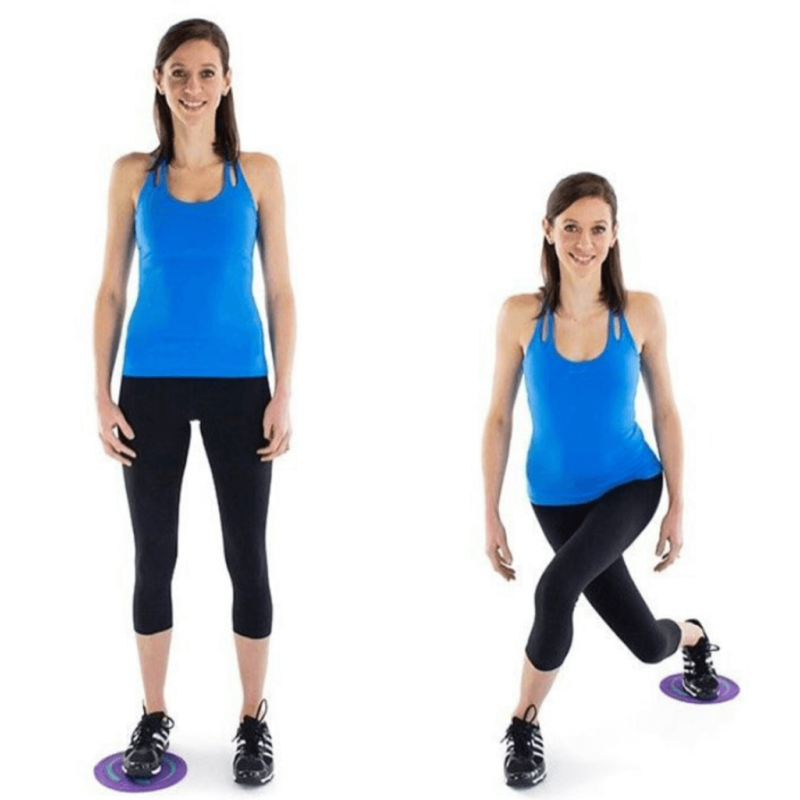 Диски для глайдингу EasyFit (пара), Діаметр 18 см, Максимальне навантаження 120 кг, Пластик, Чорний