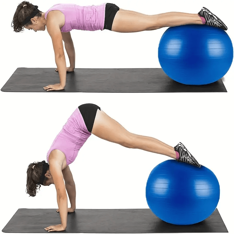 М'яч для фітнеса EasyFit, Діаметр 85 см, Максимальне навантаження 120 кг, ПВХ, Синій