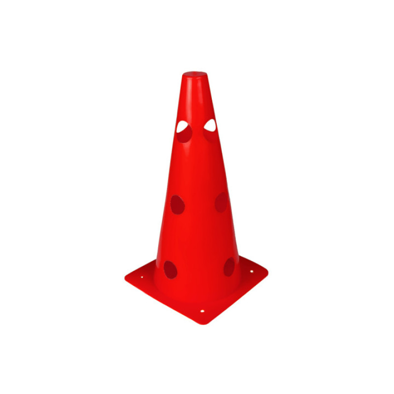 Конус-фишка спортивная EasyFit, Длина 31 см, ПВХ, Красный, Инвентарь для разметки полей, для игр и тренировок