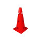 Конус-фишка спортивная EasyFit, Длина 31 см, ПВХ, Красный, Инвентарь для разметки полей, для игр и тренировок