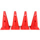 Конусы-фишки спортивные EasyFit (набор 4 штуки), Высота 31 см, Ширина 16 см, ПВХ, Красный,  Для организации тренировок