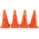 Конусы-фишки спортивные EasyFit (набор 4 штуки), Высота 31 см, Ширина 16 см, ПВХ, Оранжевый,  Для организации тренировок