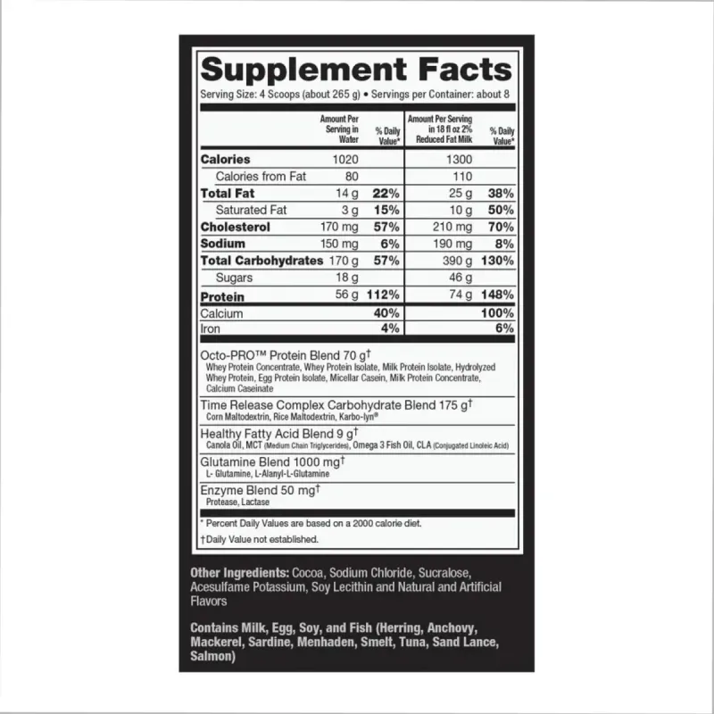 Muscle Juice Revolution 2600 - 5040g Chocolate Creme Ultimate Nutrition