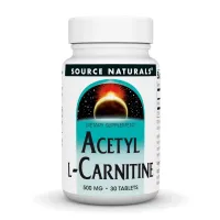 Ацетил Л Карнітин Source Naturals (Acetyl L-Carnitine) 500 мг, 30 таблетокАцетил L-карнітин Source Naturals