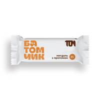 TOM peanut butter, Батомчик мигдаль з протеїном, 45 g