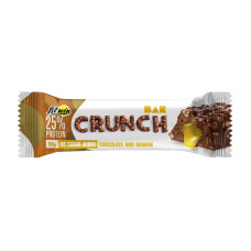 FitWin, Crunch Bar No Sugar Added, 50 g, chocolate and orange