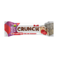 FitWin, Crunch Bar No Sugar Added, 50 g, lychee and strawberry