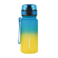 UZSPACE, Uzspace Frosted Gradient Waterbottle 3034, 350 ml, blue/yellow