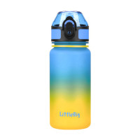 UZSPACE, Littlebig Waterbottle 3020, 350 ml, yellow/blue