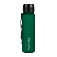 UZSPACE, Uzspace Tamish Frosted Waterbottle 3038, 1 L, dark/green