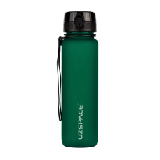 UZSPACE, Uzspace Tamish Frosted Waterbottle 3038, 1 L, dark/green