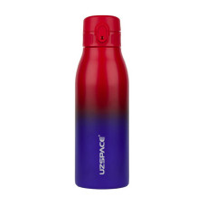 UZSPACE, Uzspace Iron Gradient Waterboottle 4203, 600 ml, red/blue