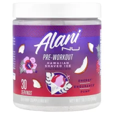 Alani Nu, Pre-Workout, Hawaiian Shaved Ice, 10.7 oz (306 g)Alani Nu Предтренировочный комплекс