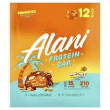 Alani Nu, протеиновый батончик, Munchies, 12 батончиков по 50 г (1,76 унции)
