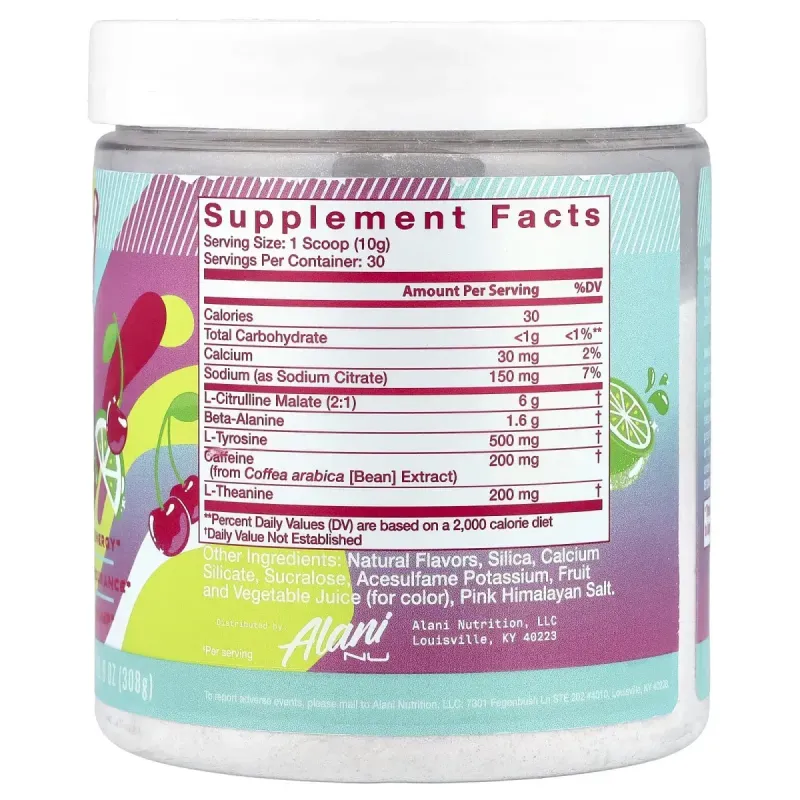 Alani Nu, Pre-Workout, Cherry Twist, 10.9 oz (308 g)Alani Nu, предтренировочный комплекс
