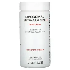 Codeage, Liposomal Beta-Alanine+, Centurion, CarnoSyn, Enhanced Absorption, 180 Capsules