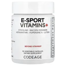 Codeage, E-Sport Vitamins+, 90 Vegetable Capsules