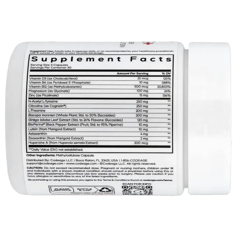 Codeage, E-Sport Vitamins+, 90 Vegetable Capsules