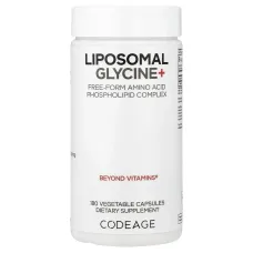 Codeage, липосомальный глицин, 180 растительных капсул (500 мг в 1 капсуле)