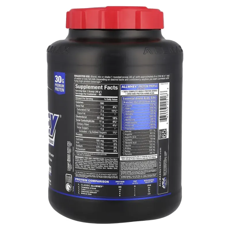 Сироватковий протеїн шоколад суміш ALLMAX Nutrition (Whey AllWhey Classic) 2.27 кг