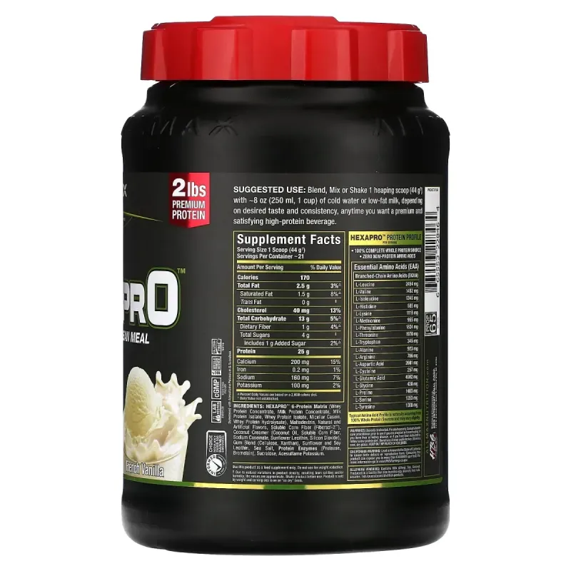ALLMAX, Hexapro™, High-Protein Lean Meal, French Vanilla, 2 lbs (907 g)