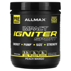 ALLMAX, IMPACT™ IGNITER Sport , Pre-Workout, Peach Mango, 11.29 oz (320 g)
