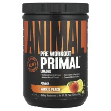 Animal, Pre Workout Primal™ Powder, Wick'd Peach, 1.04 lb (475 g)