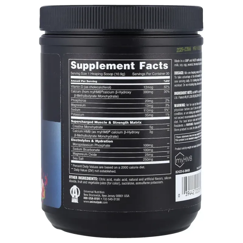 Animal, Creatine HMB+™ Powder, Dragon Berry, 11.53 oz (327 g)Animal Порошок креатина HMB+™