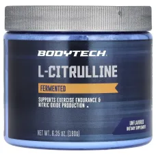 BodyTech, L-Citrulline, Fermented, Unflavored , 6.35 oz (180 g)